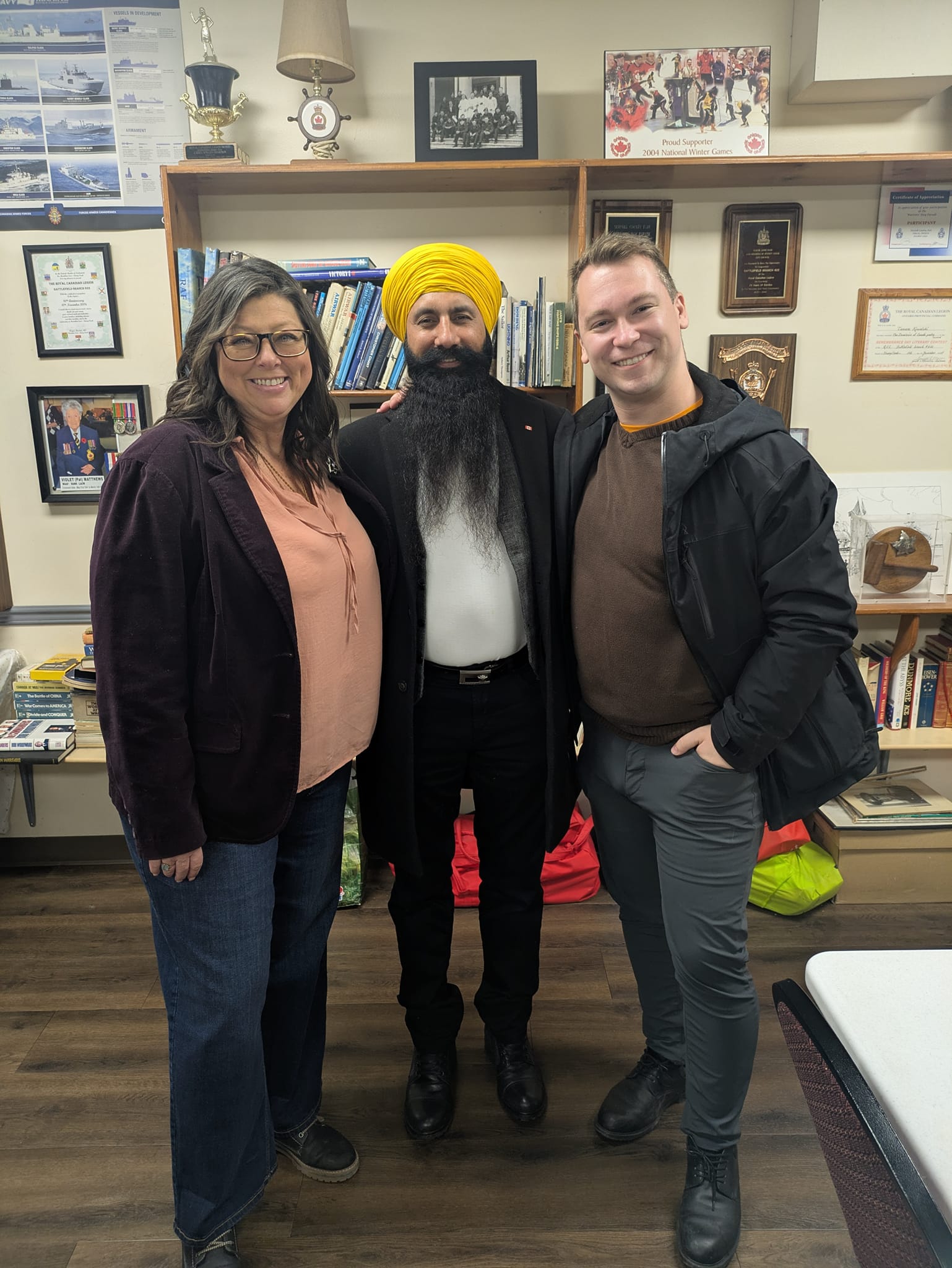 Alex with supporters